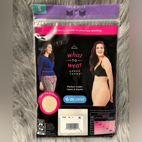 Maidenform Flexees Shapewear Womens Size‎ Small Beige Thong Shaping Waist… - Picture 4 of 5